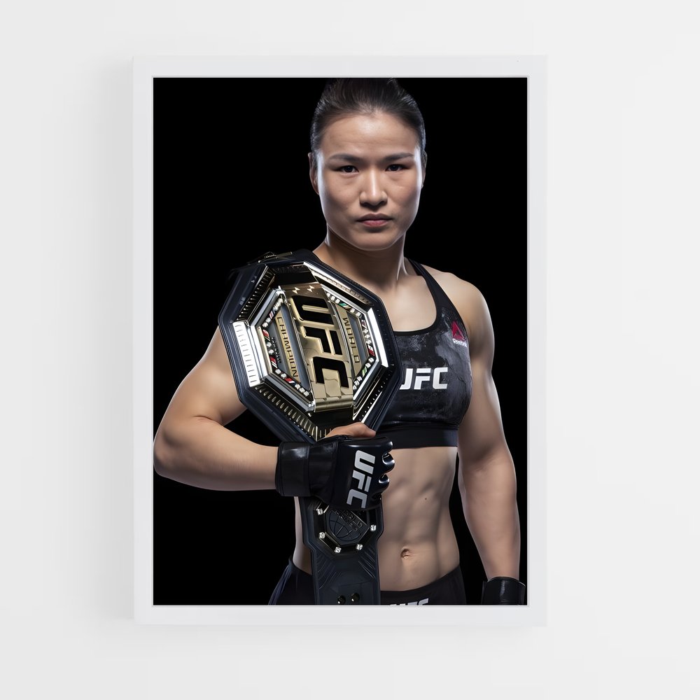 Poster Championne des Octogones – affiche MMA (vue 3)